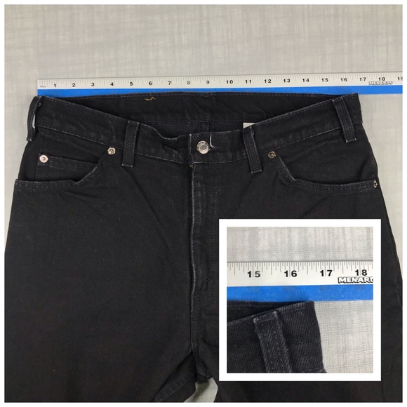 Vintage 90s Levi's Mens 34x34 560 Black Jeans - Picture 9 of 14